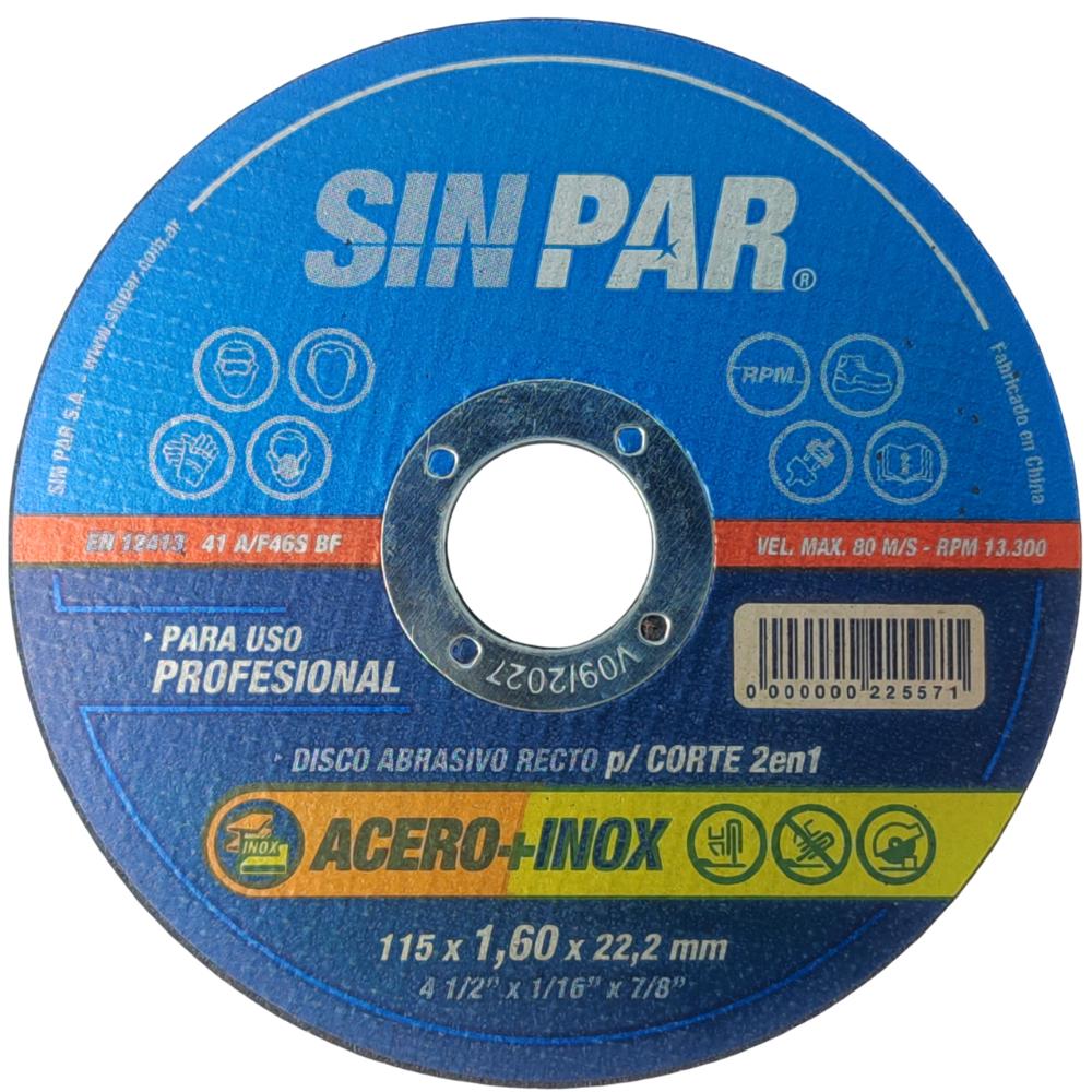 Disco de corte 115x1,6 x22 SinPar — comprar en Extrabrut