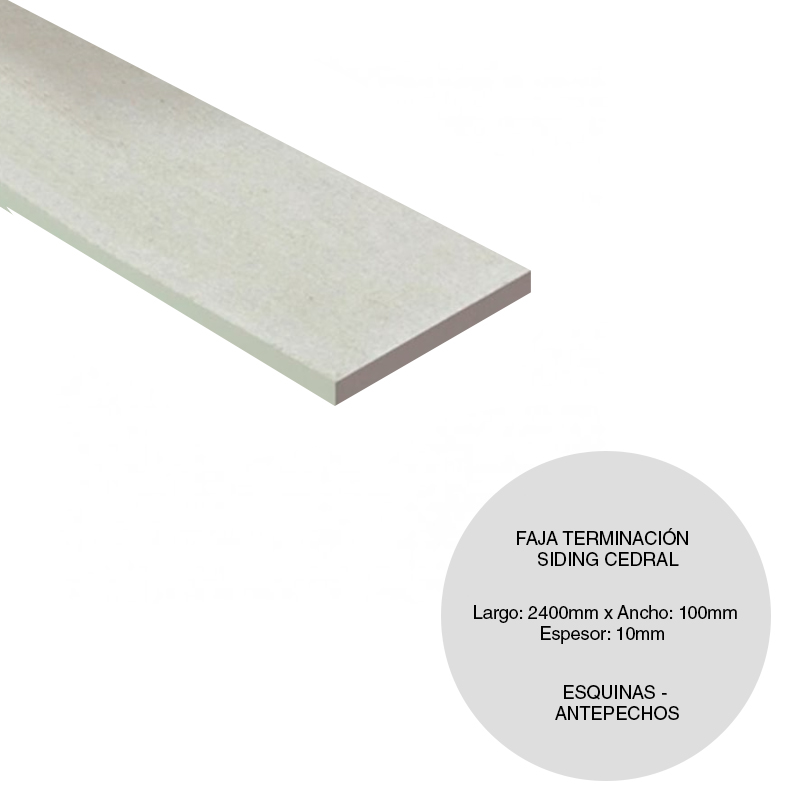 Placa Siding FAJA 10mm x 10cm x 2,4m Superboard Eternit — comprar en Extrabrut