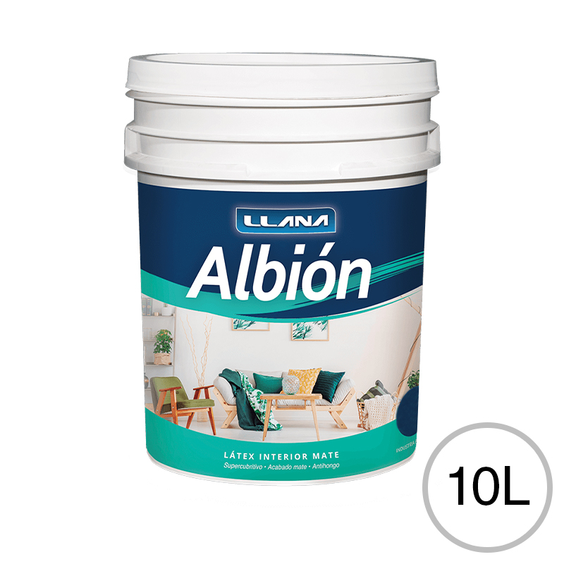 Latex Albion N (Blanco) INTERIOR 10L mate Quimica Llana — comprar en Extrabrut