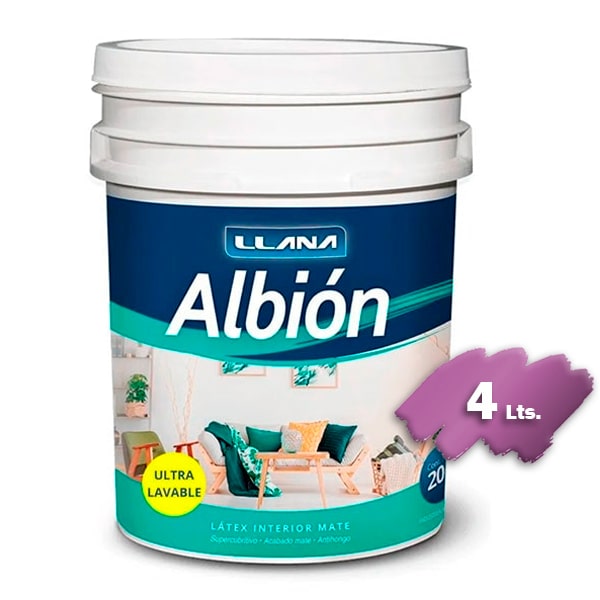 Latex Albion N (Blanco) UltraLAVABLE 4L Quimica Llana — comprar en Extrabrut